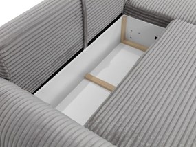 Ъглов диван Bello-Сиво-Ляв