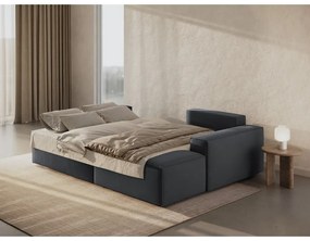 Тъмносив разтегателен ъглов диван (десен ъгъл) Jodie – Micadoni Home