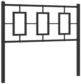 374270 vidaXL Метална табла за глава, черна, 100 см