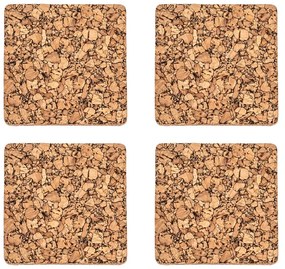 Коркови подложки в естествен цвят в комплект от 4 броя Querco - ZicZac