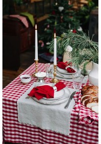 Червени текстилни подложки в комплект от 4 бр. Red Gingham – Linen Tales