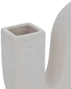 Ваза atmosphera Olme, Керамика, Бял, 20 cm