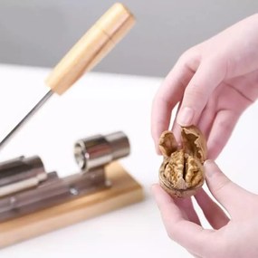Орехотрошачка Kinghoff KH 1301, Регулируема, Стомана/дърво