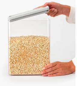 Кутия за съхранение Brabantia Tasty+ Stackable 1008878, 5.4 л, Силиконово уплътнение, Без BPA, Светлосив