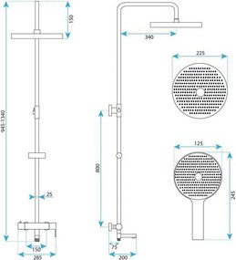 Душ Комплект Rea Arcos Titan