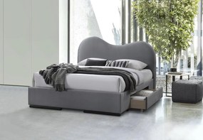 Тапицирано легло AMBER 160 с чекмеджета