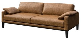 Коняк кафяв кожен диван , 211 см Musso - MESONICA
