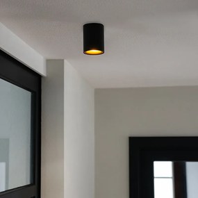 Модерен повърхностно монтиран спот черен със злато - Ronda