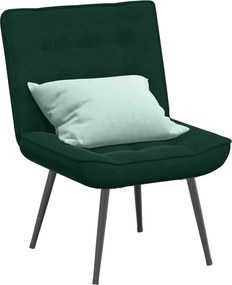 4012319 vidaXL Релаксиращ стол Тъмно зелено 64x74x84 cm кадифе