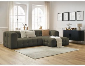 Зелен ъглов диван (десен ъгъл) Cloud – Bobochic Paris