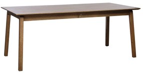 Сгъваема маса за хранене с дъбов плот 95x190 cm Baro - Unique Furniture