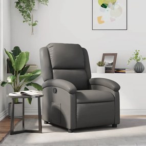 371778 vidaXL Наклоняем стол, сив, изкуствена кожа