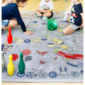 Сив двустранен детски килим , 160 x 230 cm Tähemaa - Narma