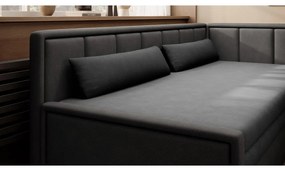 Тъмносив шенилов сгъваем/с място за съхранение диван 214 cm Fulgeo – ELTAP