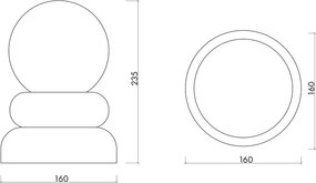 Червена/лилава настолна лампа от масивна дървесина със стъклен абажур (височина 24 cm) Otem – noo.ma