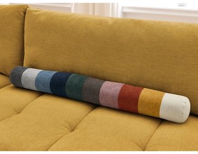 Сгъваем/с място за съхранение ъглов диван в цвят горчица (ляв ъгъл/L форма) Fuji – Bobochic Paris