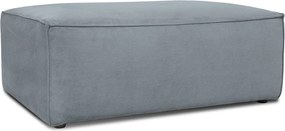 Сива табуретка за крака от рипсено кадифе Sting – Scandic