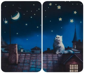 Капаци за печка в комплект от 2 броя от закалено стъкло 30x52 cm - Maximex