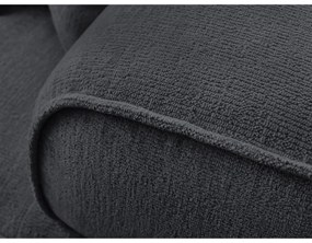 Тъмносив шенилов диван 237 cm Whesley – Bobochic Paris