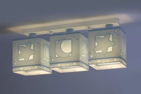 Полилей Ango Moon три светлини-син