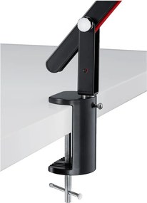 Черна LED настолна лампа с огъваща се структура (височина 90 cm) Amsterdam – Trio