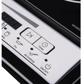 SAPIR SP 1445 Електрически и индукционен котлон - универсален модел с GS сертификат - Индукционна керамична / 2000W / Черен