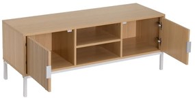 Маса за телевизор от декор от дъб в естествен цвят 120x45x40 cm Mid-Lines – Casa Selección