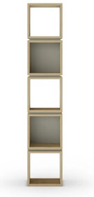 Зелено-естествена библиотека от декор от дъб 32x167 cm Lofty – Marckeric