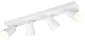 Бял прожектор ø 8 cm Sharp – Trio