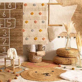 Детски килим atmosphera Fur, Бял, 90 cm