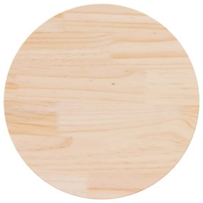813646 vidaXL Плот за маса, Ø50x2,5 см, бор масив