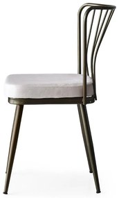 Сиви метални трапезни столове в комплект от 2 броя Yildiz - Kalune Desig