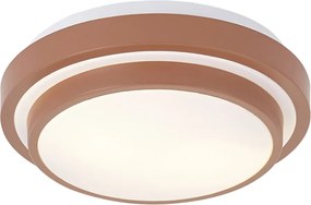 Модерен плафон Sienna с бял 34cm IP44 - Walden