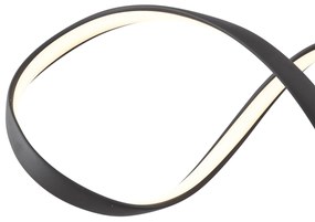 Дизайнерска висяща лампа черна 100 см вкл. LED 3-степенно димиране - Wokkel