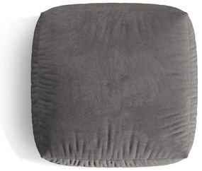 Сива кадифена модулна табуретка Martina – Micadoni