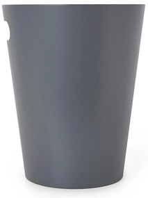 Тъмносиво дървено кошче за боклук 7,5 l Woodrow – Umbra