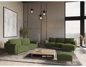 Зелен ъглов диван (десен ъгъл) Malie – Makamii