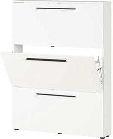 Бял шкаф за обувки с панти Utah - Germania