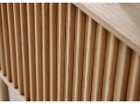 Нисък скрин от дъб 160x73 cm Carno - Unique Furniture