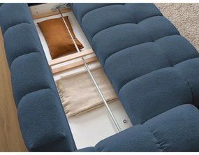 Тъмносин шенилов диван 278 cm Everest – Bobochic Paris