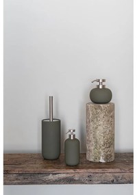 Тъмнозелен керамичен диспенсер за сапун 120 ml Lotus Play – Mette Ditmer Denmark
