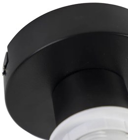 Таванна лампа с кадифена абажур синя със злато 20 см - Combi Black