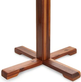 Кръгла градинска маса от масив от акация - 70 см