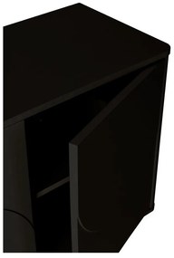 Черен скрин 180x75x40 cm Solei – MOME