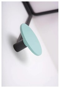 Черна закачалка за стена с розов детайл Hook - Gazzda