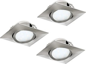 Eglo 95846- Комплект от 3 вградени LED осветителни тела PINEDA LED/4,9W/230V