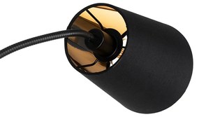 Модерна подова лампа черна 3-светлина - Carmen