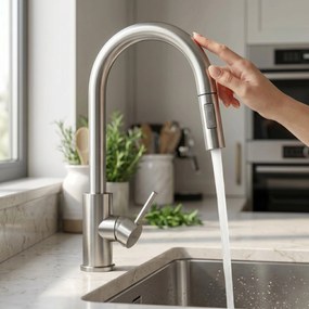 Смесител за кухня Rea Fresh Touch Brush Nickel