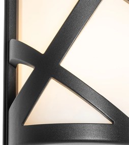 Модерна външна стенна лампа черна IP44 - Suzie