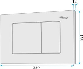 Бутон за тоалетна Rea J K011A-Q и Slim 024N Satin
